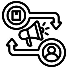 Poster - Direct Marketing Outline Icon