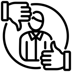 Poster - Customer Feedback Outline Icon