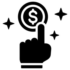 Poster - Pay Per Click Solid Black Icon