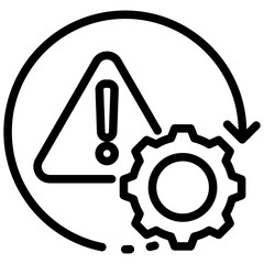 Poster - Risk Management Process Outline Icon