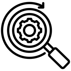 Aufkleber - Process Analysis Outline Icon