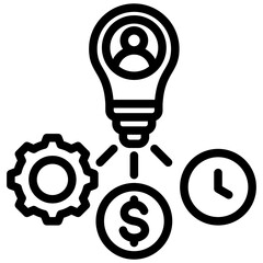 Poster - Resource Allocation Outline Icon