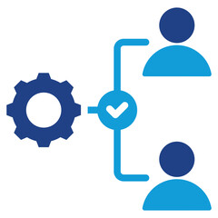 Poster - Process Delegation Dual Tone Icon
