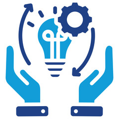 Poster - Lean Process Dual Tone Icon