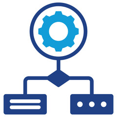Poster - Process Modeling Dual Tone Icon