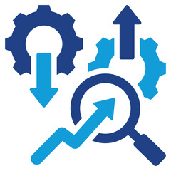 Poster - Input Output Analysis Dual Tone Icon
