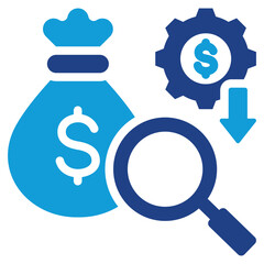 Poster - Cost Control Dual Tone Icon