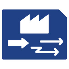 Poster - Value Stream Mapping  Dual Tone Icon