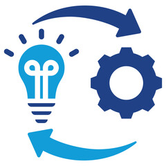 Poster - Process Innovation Dual Tone Icon