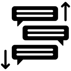 Poster - Task Prioritization Solid Black Icon