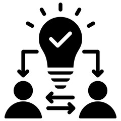 Poster - Issue Resolution Solid Black Icon