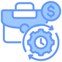 Poster - Business Process Reengineering Lineal Blue Icon