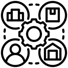 Poster - Vendor Management Outline Icon