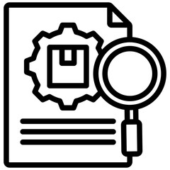 Poster - Inventory Management Outline Icon