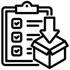 Poster - Order Fulfillment Outline Icon