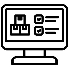 Aufkleber - Procurement Software Outline Icon