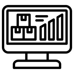 Poster - Stock Level Monitoring Outline Icon