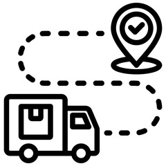 Poster - Order Tracking Outline Icon