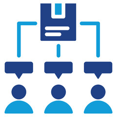 Aufkleber - Supplier Communication Dual Tone Icon