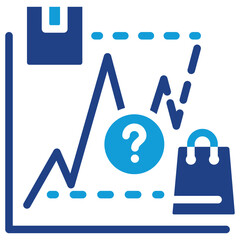 Aufkleber - Supply Demand Forecasting Dual Tone Icon