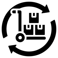 Aufkleber - Procurement Cycle Solid Black Icon