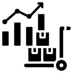 Poster - Procurement Performance Metrics Solid Black Icon