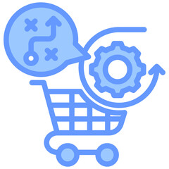 Poster - Procurement Strategy Lineal Blue Icon