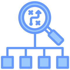 Poster - Sourcing Strategy Lineal Blue Icon