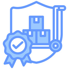 Poster - Quality Assurance Lineal Blue Icon