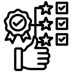Poster - Quality Assessment Outline Icon