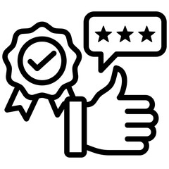 Poster - Quality Review Outline Icon
