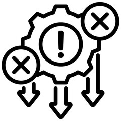 Poster - Error Reduction Outline Icon