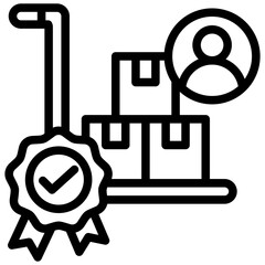 Poster - Supplier Quality Outline Icon