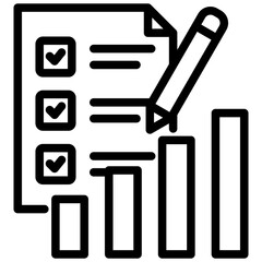 Poster - Performance Evaluation Outline Icon