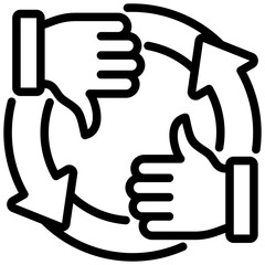 Poster - Feedback Loop Outline Icon