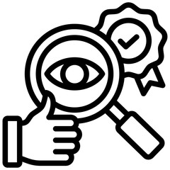 Poster - Quality Monitoring Outline Icon