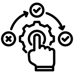 Poster - Corrective Action Outline Icon