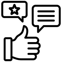 Poster - Client Feedback Outline Icon