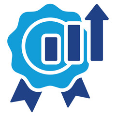 Poster - Quality Improvement Dual Tone Icon