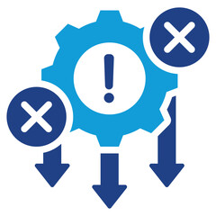 Poster - Error Reduction Dual Tone Icon