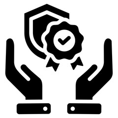 Poster - Quality Assurance Solid Black Icon