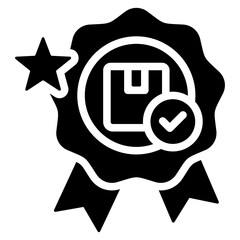 Poster - Product Quality Solid Black Icon