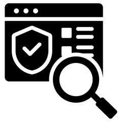 Aufkleber - Quality Assurance Testing Solid Black Icon