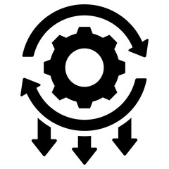 Aufkleber - Rework Reduction  Solid Black Icon