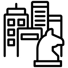 Poster - Corporate Strategy Outline Icon