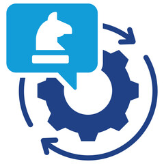 Poster - Operational Strategy Dual Tone Icon