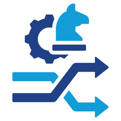 Poster - Change Management Strategy Dual Tone Icon