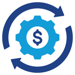 Poster - Cost Optimization Dual Tone Icon