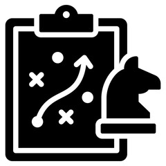 Poster - Tactical Planning Solid Black Icon