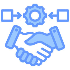 Poster - Merger Acquisition Strategy  Lineal Blue Icon